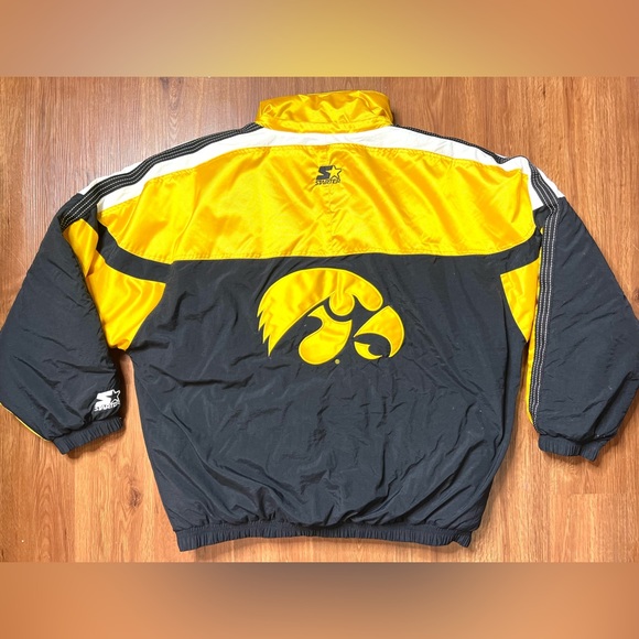 STARTER Jackets & Coats Iowa Hawkeyes Football Zip Up Vintage